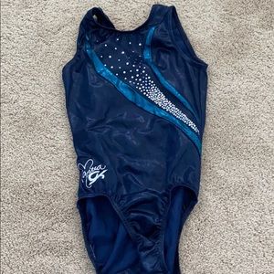 Navy blue leotard